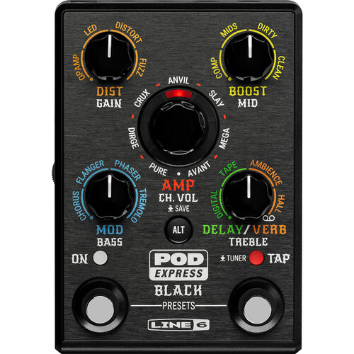 Line 6 POD Express Guitar Amplifier and FX Processor Pedal (Black)