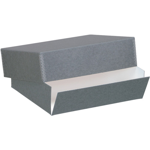Lineco Drop-Front Archival Box (17.5 x 22.5 x 3", Blue/Gray)