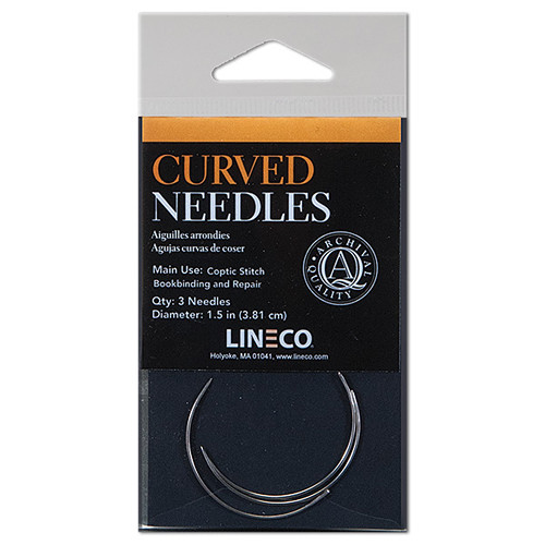 Lineco Curved Bookbinder's Needles (1.5", 3-Pack)
