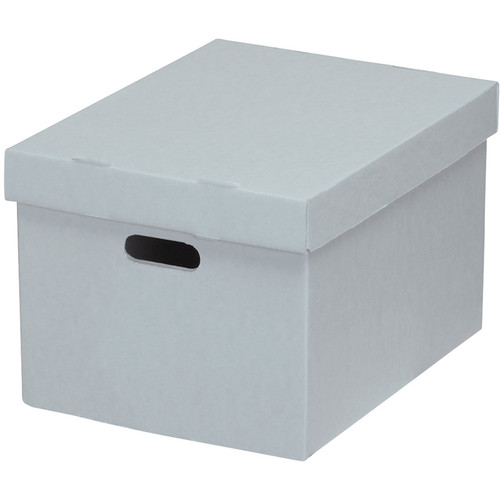 Lineco Ready-To-Assemble Corrugated Bulk Storage Cartons (Blue/Gray, 5-Pack)
