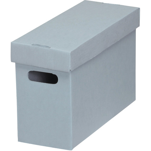 Lineco Ready-To-Assemble Corrugated Bulk Storage Cartons (Blue/Gray, 25-Pack)