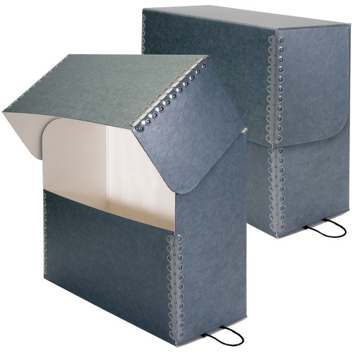 Lineco Letter Archival Document Storage Case (Blue/Gray)