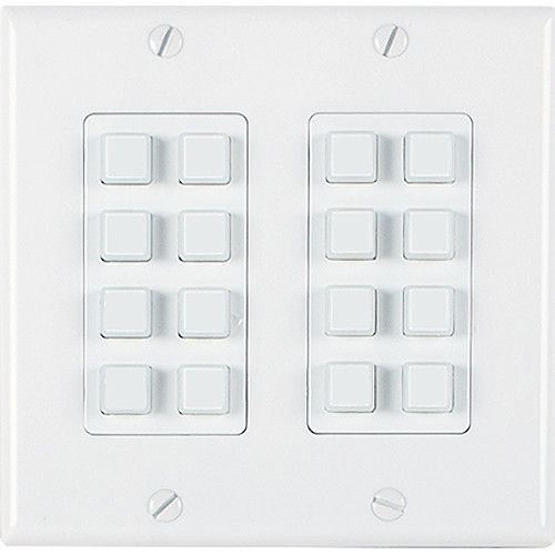 Link Bridge 16-Button 2-Gang Wall Plate Ethernet Controller