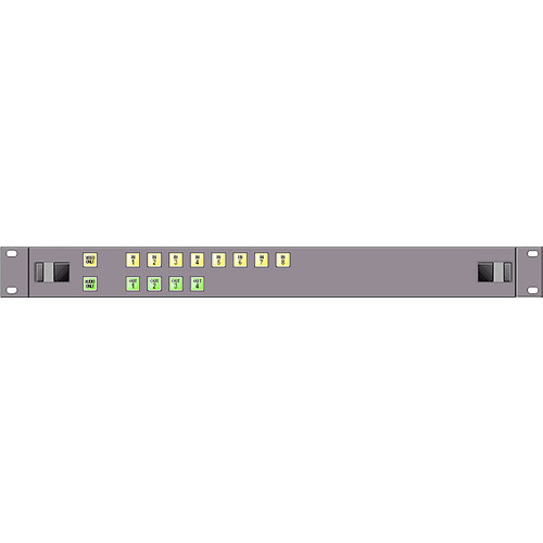 Link Electronics 1RU 8x4 XY Control Panel with Video-Only & Audio-Only Buttons