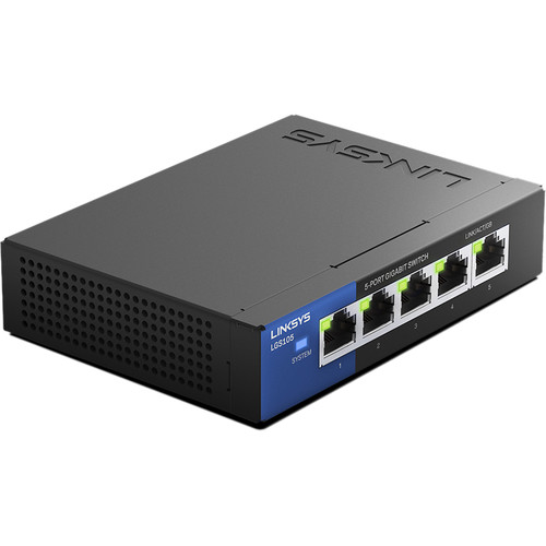 Linksys LGS105 5-Port Unmanaged Gigabit Ethernet Switch