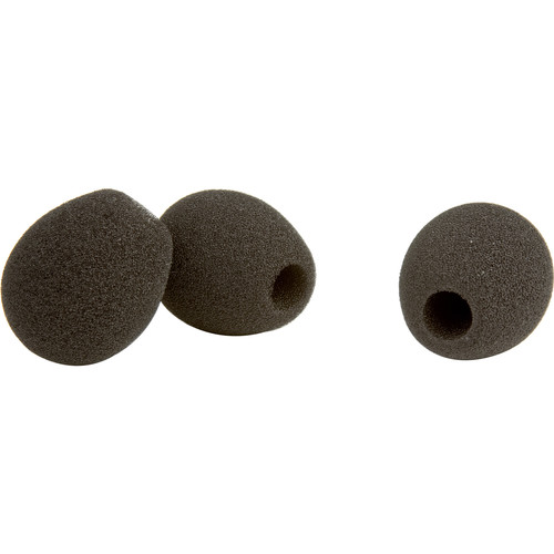 Listen Technologies LA-223 Replacement Windscreens for Microphones (Pack of 3, Black)