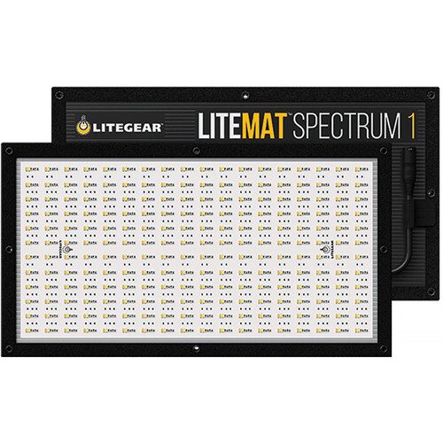 Litegear LiteMat Spectrum 1 Gen 2 RGB LED Light Panel (Edison Power Cable)