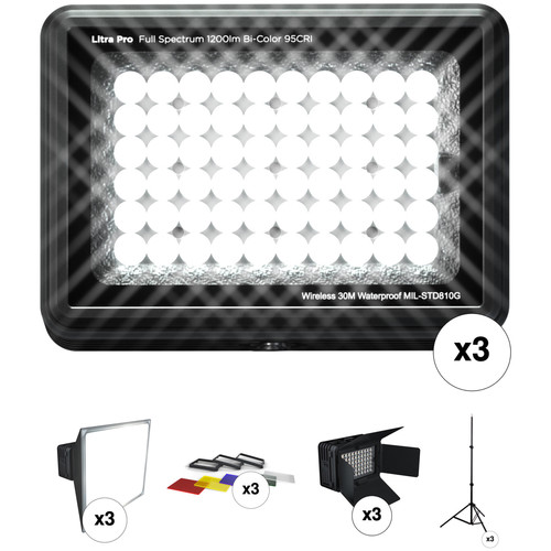 LITRA LitraPro Studio 3-Light Kit