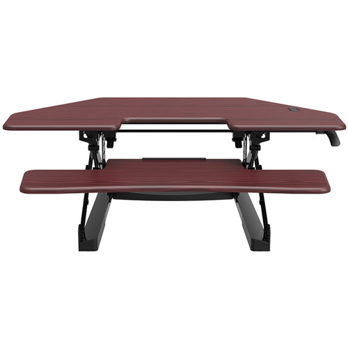 Loctek 41" Sit-Stand Riser (Mahogany)