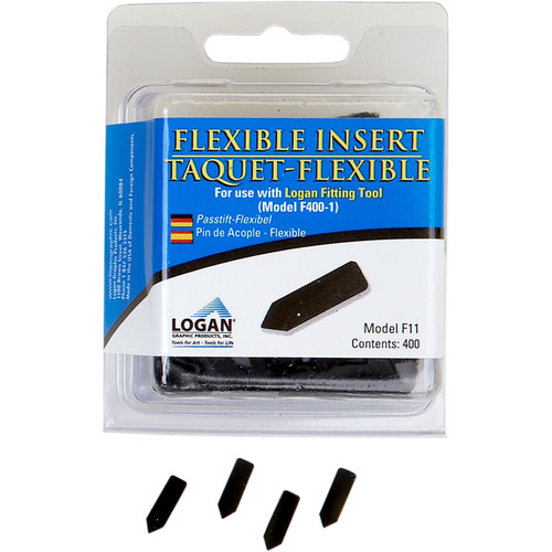Logan Graphic Products F11 Flexible Insert for the F400-1 Fitting Tool (400-Pack)