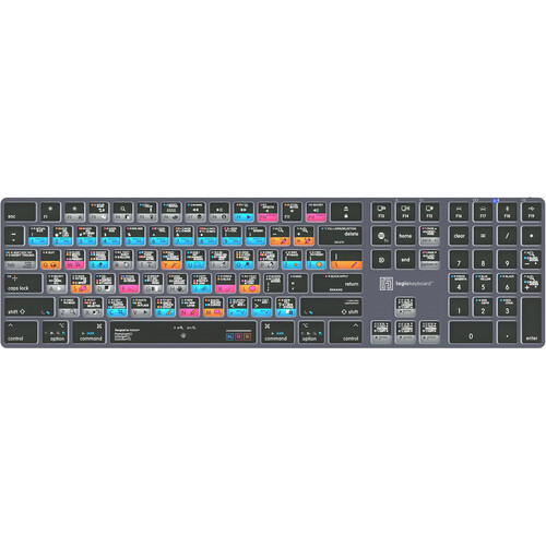 Logickeyboard TITAN Adobe Graphic Designer Wireless Keyboard for Mac