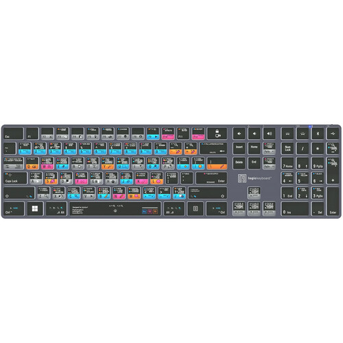 Logickeyboard Adobe Graphic Designer TITAN Wireless Backlit US English Keyboard for Windows