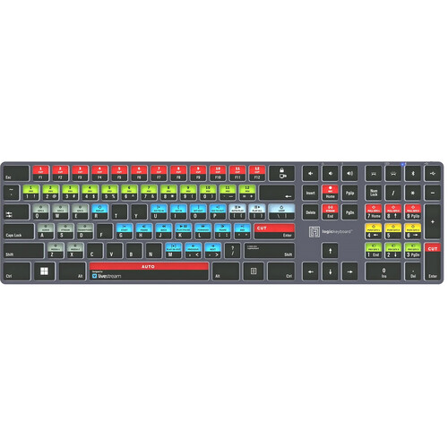 Logickeyboard Vimeo Livestream TITAN Wireless Backlit US English Keyboard for Windows