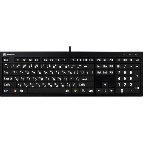 Logickeyboard XL Print NERO PC Slimline Large LKBU-LPWB-BJPU-IL
