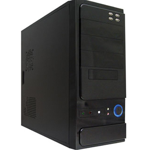 Logisys CS301BK 10-Bay Mid-Tower SOHO Case with 480W Power Supply (Black)