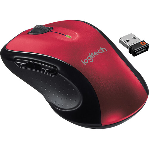 Logitech M510 Wireless Mouse (Red)