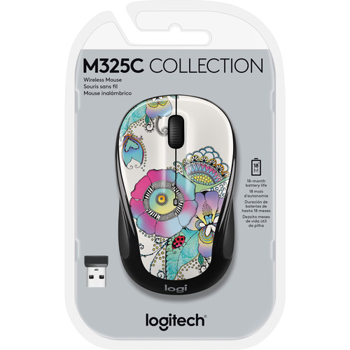 Logitech M325c Wireless Mouse (Lady on the Lily)