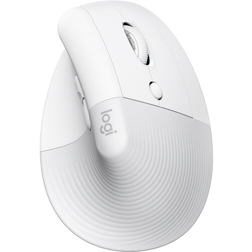 Logitech Lift Vertical Ergonomic Wireless Mouse (Off-White)