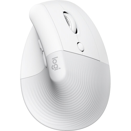 Logitech Lift for Mac Vertical Ergonomic Wireless Mouse (Off-White)