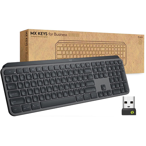 Logitech MX Keys for Business Bluetooth (Graphite) 920010116 B&H