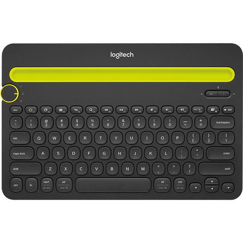Logitech Bluetooth Multi-Device Keyboard for Computers, Tablets, and Smartphones (Black)