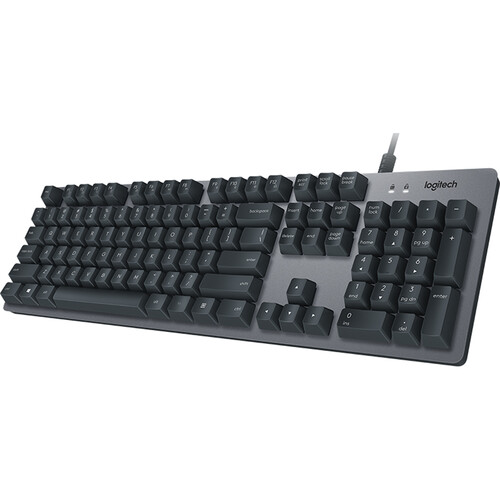 Logitech K840 Aluminum Mechanical Keyboard 920-008350 B&H Photo