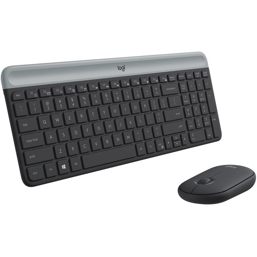 Logitech MK470 Slim Wireless Keyboard and Mouse Combo (Black)
