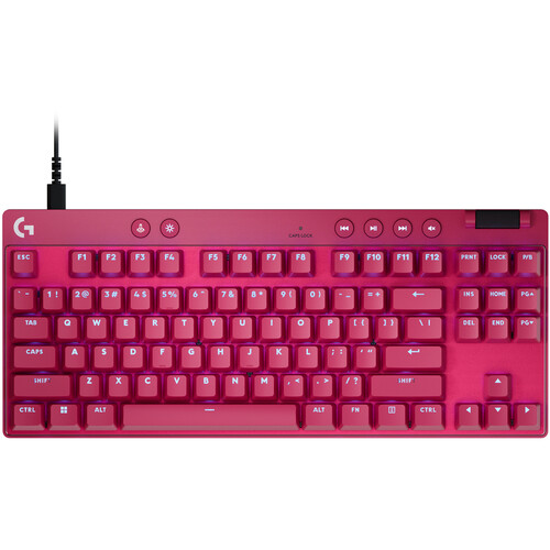 Logitech G Pro X TKL RAPID RGB Gaming Keyboard (Pink)