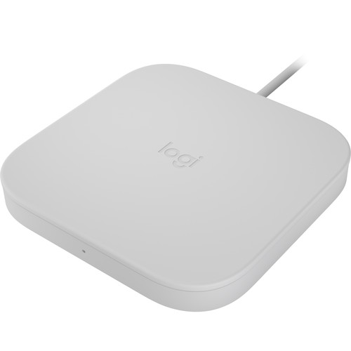 Logitech POWERED Pad Qi Wireless Charger (White)