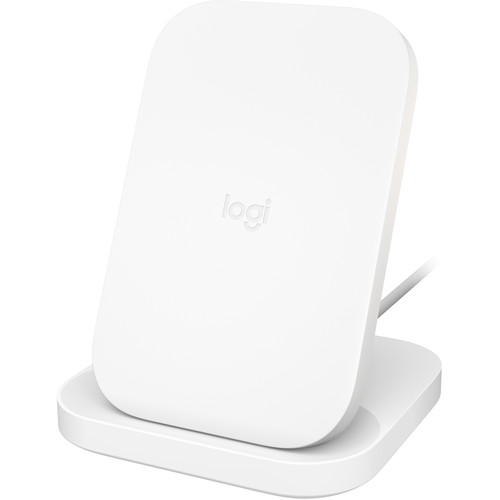 Logitech POWERED Stand Qi Wireless Charger (White)