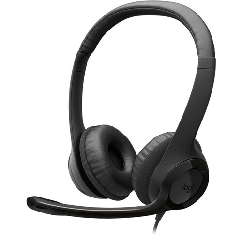 Logitech H390 USB-A Headset (Black, TAA Compliant)