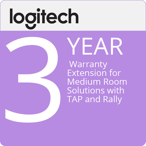 Logitech 3-Year Extended Warranty for TAP + Rally Medium Room Bundle