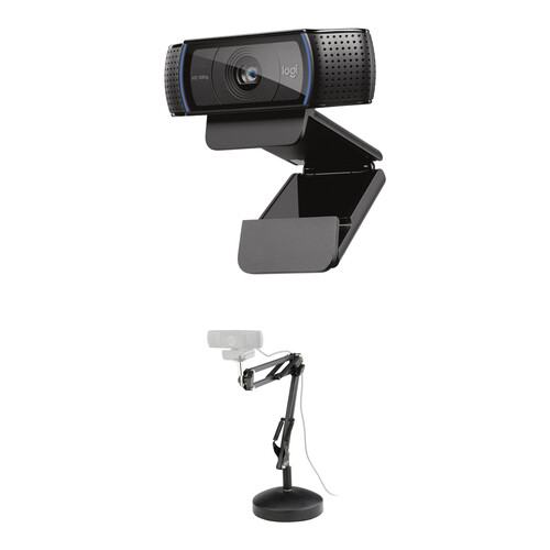 Logitech C920s HD Pro Webcam with WebCamArm 2 Camera Arm Kit