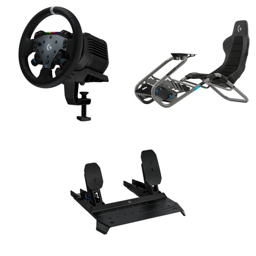 Logitech G RS50 Racing Wheel System with G RS Pedals and Playseat Trophy Simulator Seat Kit (PC, PlayStation 4/5)