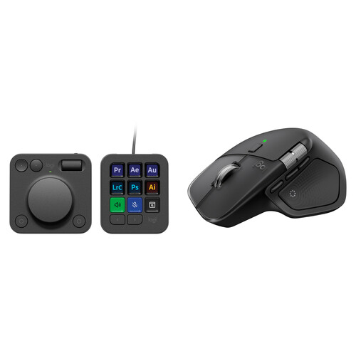 Logitech MX Master 4 Wireless Mouse and MX Creative Console Kit (Black)