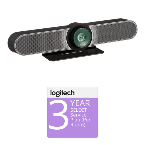 Logitech MeetUp All-in-One 4K ConferenceCam with 3-Year Extended Warranty (per Room)