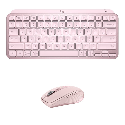 Logitech MX Wireless Keys Mini Keyboard and Anywhere 3S Mouse Kit (Rose)