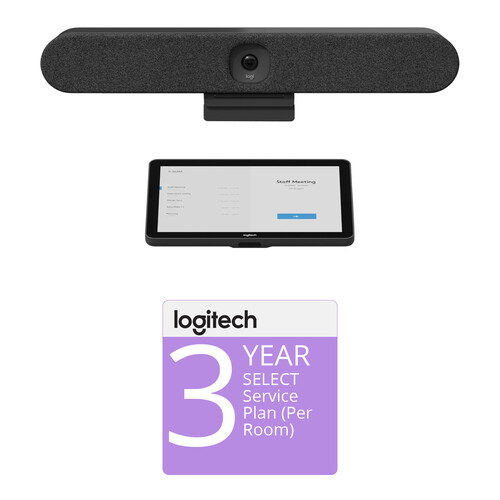 Logitech Rally Bar Huddle + Tap IP Bundle with 3-Year Extended Warranty (per Room)
