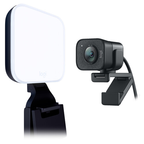 Logitech StreamCam Webcam & Litra Glow Premium Light Streaming Kit