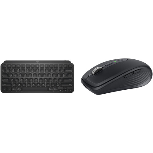Logitech Wireless MX Keys Mini & MX Anywhere 3 Mouse Bundle (Graphite)