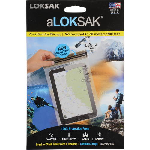 LOKSAK aLOKSAK 6 x 9" Waterproof Bags (2-Pack)