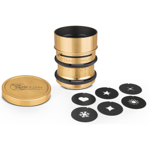 Lomography Nour Triplet V 2.0/64 Bokeh Control Art Lens (Sony E Mount, Brass)