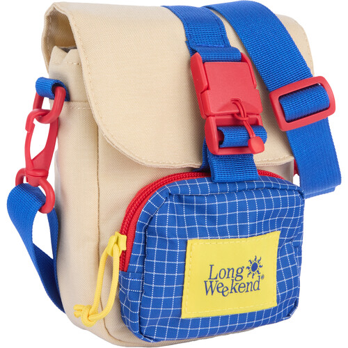 Long Weekend Crossbody Camera Pouch (Creme Multi)