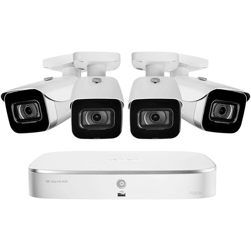 Lorex 8-Channel 4K UHD NVR with 2TB HDD & 4 4K Night Vision Bullet Cameras