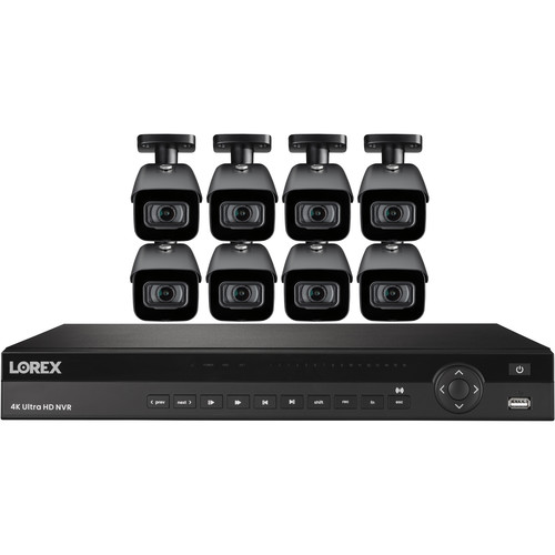 Lorex 16-Channel 4K UHD NVR with 3TB HDD & 8 4K Outdoor Night Vision Bullet Cameras