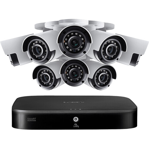 Lorex D861A81T-88CA 8-Channel 4K UHD DVR with 1TB HDD & 8 4K AHD Bullet Cameras