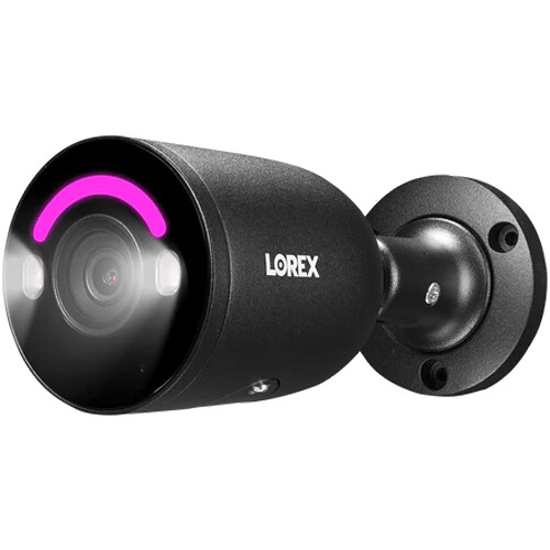 Lorex E894ABB-E 4K UHD Smart Deterrence Outdoor Network Bullet Camera with Night Vision (Black)