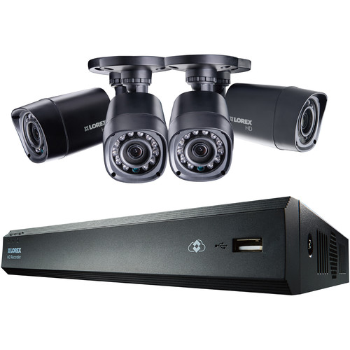 Lorex 4-Channel 720P HD Network 500GB DVR With 4 720P Cameras