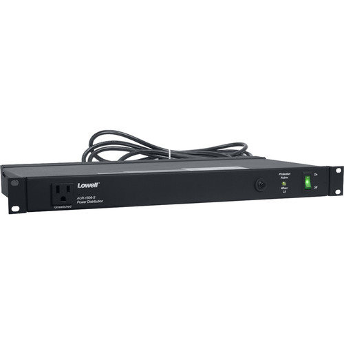 Lowell Manufacturing ACR-1509-S 15A, 9-Outlet AC Power Distribution Rack Panel