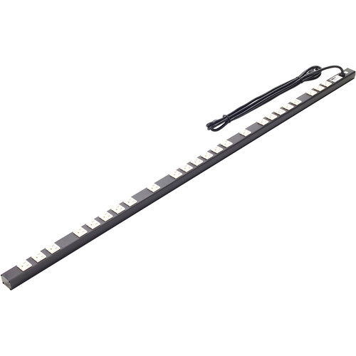 Lowell Manufacturing ACS-1524 24-Outlet Power Strip with 12' Cord (15A)